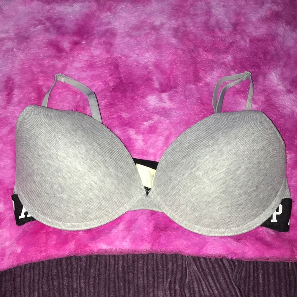 gray polo bra